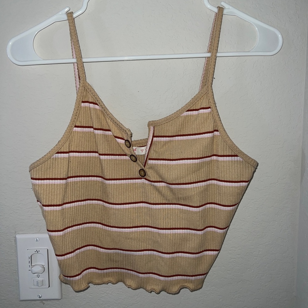 Burnt Yellow Striped Tank